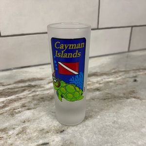 Cayman Islands Souvenir Shot Glass Diving Sea Turtle
